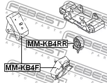 Подвеска FEBEST MM-KB4F