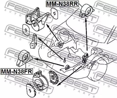 Подвеска FEBEST MM-N38RR