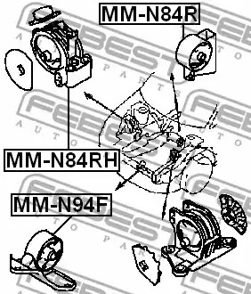 Подвеска FEBEST MM-N94F