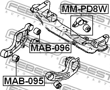 Подвеска FEBEST MM-PD8W