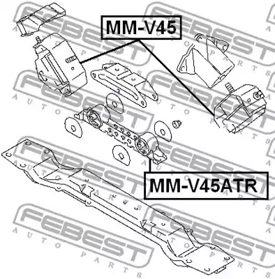 Подвеска FEBEST MM-V45ATR