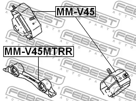 Подвеска FEBEST MM-V45MTRR