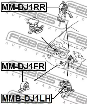 Подвеска FEBEST MMB-DJ1LH