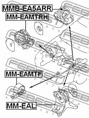 Подвеска FEBEST MMB-EA5ARR