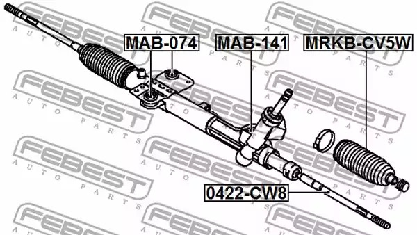 Пыльник FEBEST MRKB-CV5W