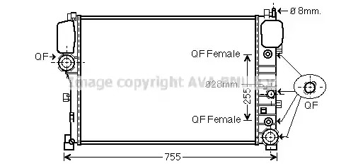 Теплообменник AVA QUALITY COOLING MS2447