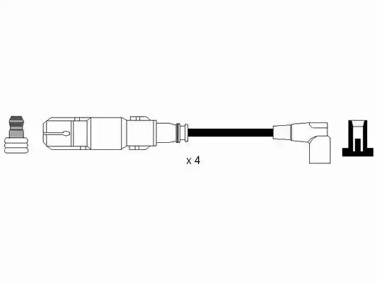 Комплект электропроводки NGK 0579 (RC-BW235)