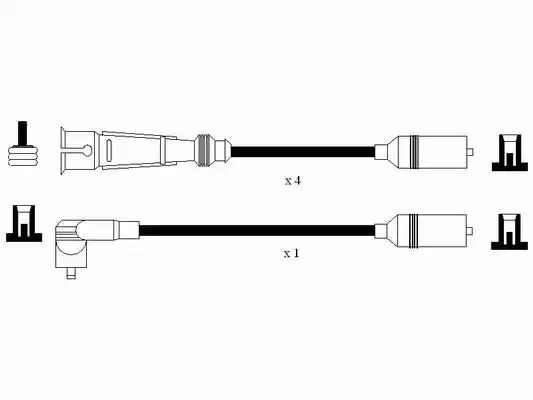 Комплект электропроводки NGK 7363 (RC-VW246)