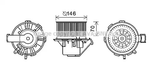 Электродвигатель AVA QUALITY COOLING MS8648