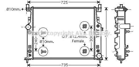 Теплообменник AVA QUALITY COOLING MSA2436