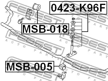 Подвеска FEBEST MSB-005