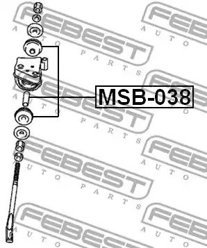 Подвеска FEBEST MSB-038