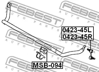 Подвеска FEBEST MSB-094