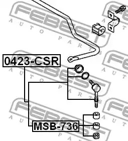 Подвеска FEBEST MSB-736