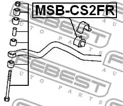 Подвеска FEBEST MSB-CS2FR