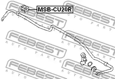 Подвеска FEBEST MSB-CU20R