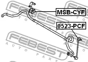 Подвеска FEBEST MSB-CYF