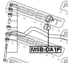 Подвеска FEBEST MSB-DA1F