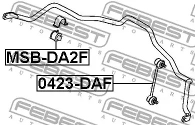 Подвеска FEBEST MSB-DA2F