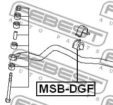 Подвеска FEBEST MSB-DGF