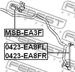 Подвеска FEBEST MSB-EA3F