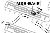 Подвеска FEBEST MSB-EA6R