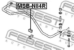 Подвеска FEBEST MSB-N84R