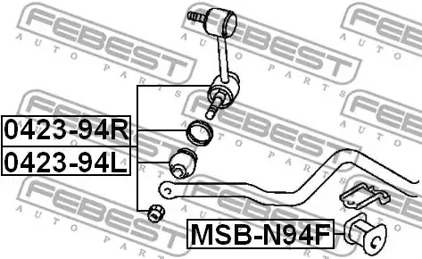 Подвеска FEBEST MSB-N94F