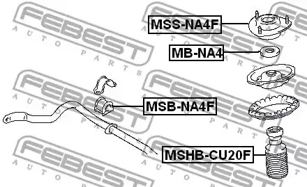 Подвеска FEBEST MSB-NA4F