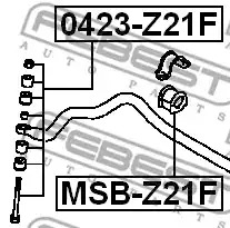 Подвеска FEBEST MSB-Z21F