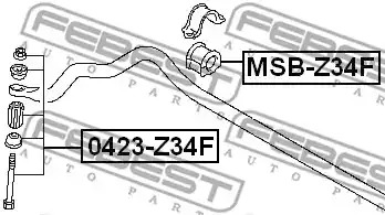 Подвеска FEBEST MSB-Z34F