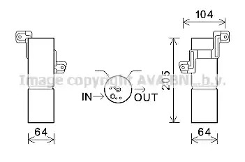 Осушитель AVA QUALITY COOLING MSD597