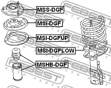 Подвеска FEBEST MSS-DGF