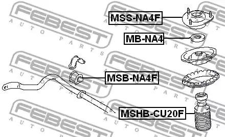 Подвеска FEBEST MSS-NA4F