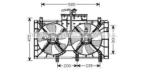 Вентилятор AVA QUALITY COOLING MZ7537