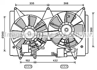 Вентилятор AVA QUALITY COOLING MZ7547