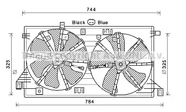 Вентилятор AVA QUALITY COOLING MZ7550