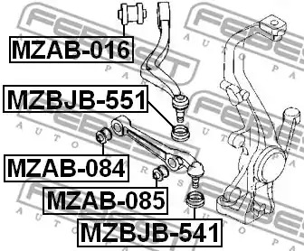 Подвеска FEBEST MZAB-016