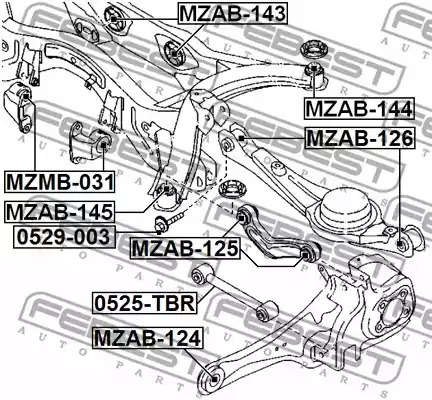 Подвеска FEBEST MZAB-144