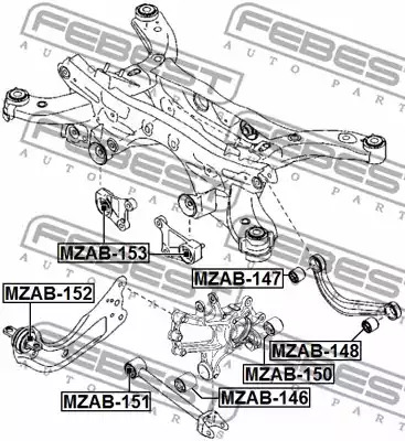 Подвеска FEBEST MZAB-153