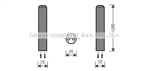 Осушитель AVA QUALITY COOLING MZD234