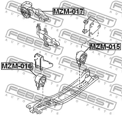 Подвеска FEBEST MZM-015