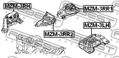 Подвеска FEBEST MZM-3RH