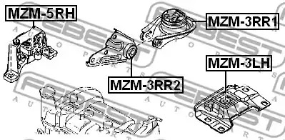 Подвеска FEBEST MZM-5RH