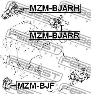 Подвеска FEBEST MZM-BJF