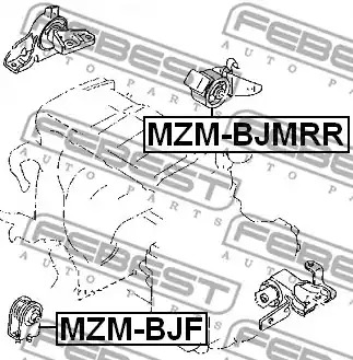 Подвеска FEBEST MZM-BJMRR