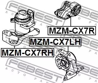 Подвеска FEBEST MZM-CX7LH