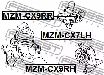 Подвеска FEBEST MZM-CX9RR