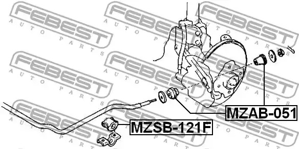 Подвеска FEBEST MZSB-121F