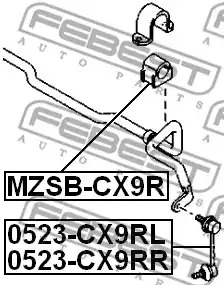 Подвеска FEBEST MZSB-CX9R